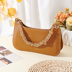 Zinc Alloy Twisted Ring Chain Bag Handles&nbsp;FIND-WH0436-47G