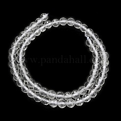 Natural Quartz Crystal Beads Strands&nbsp;G-C280-B14-6mm
