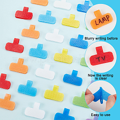 80Pcs 8 Colors Nylon and Polyester Self Adhesive Wire Tags&nbsp;AJEW-GL0001-46