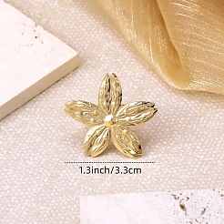 Iron Flower Cuff Open Rings for Women&nbsp;WGBB679-01