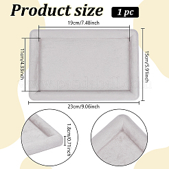 Rectangle Velvet Jewelry Plates&nbsp;AJEW-WH0886-11A