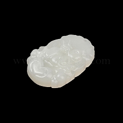 Natural White Jade Carved Pendants&nbsp;G-S384-01D