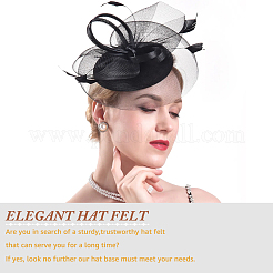 2Pcs 2 Colors Cloth Fascinator Hat Base for Millinery&nbsp;AJEW-HS0001-05