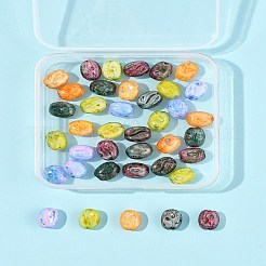 40Pcs 5 Colors Baking Paint Glass Seed Beads&nbsp;GLAA-FS0002-27