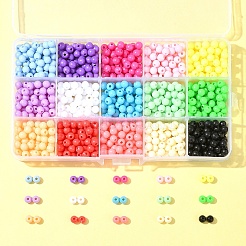 15 Colors Plastic Beads&nbsp;MACR-FS0001-79