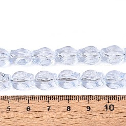 Baking Paint Transparent Glass Beads Strands&nbsp;DGLA-N017-02F