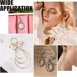 36Pcs 6 Style 304 Stainless Steel Linking Rings&nbsp;STAS-UN0033-66