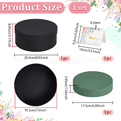 1Pc Flat Round Cardboard Paper Gift Boxes&nbsp;CON-BC0007-84B