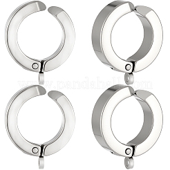 20Pcs 304 Stainless Steel Hoop Earrings Findings&nbsp;STAS-BBC0010-22