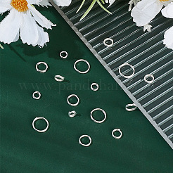 16Pcs 4 Styles 925 Sterling Silver Split Rings&nbsp;STER-HY0001-18