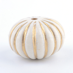 Pumpkin Plating Acrylic Beads&nbsp;PACR-Q102-40A