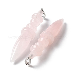 Natural Rose Quartz Pendants&nbsp;G-C187-02E