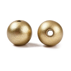 Matte Style Spray Painted Acrylic Beads&nbsp;X-ACRP-S669-8mm-02-1