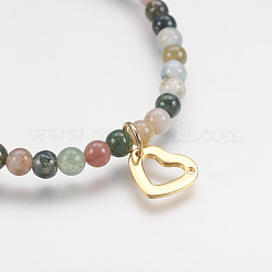 Natural Gemstone Beaded Stretch Bracelets&nbsp;BJEW-JB03543