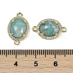 Natural Amazonite Faceted Oval Links&nbsp;G-B126-05G-03