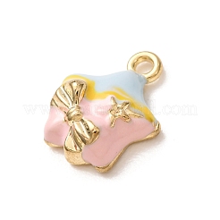 Brass Enamel Pendants&nbsp;LS-KK-CBA260B-13G