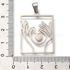 304 Stainless Steel Pendants&nbsp;STAS-Z119-22P