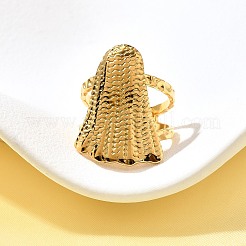 304 Stainless Steel Open Cuff Ring for Women&nbsp;RJEW-A053-06G-09