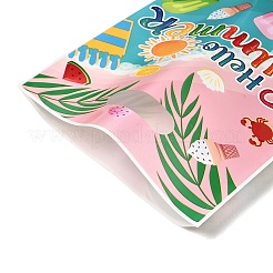 50Pcs 4 Styles Hawaiian Vacation Printed Plastic Gift Storage Tote Bags&nbsp;PL-CBAAD12-06