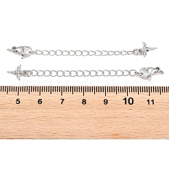 Brass Curb Chain Extender&nbsp;KK-P354-22P