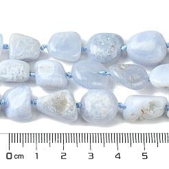 Natural Blue Lace Agate Beads Strands&nbsp;G-G117-B07-02