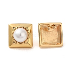 Square 304 Stainless Steel Stud Earrings&nbsp;EJEW-U003-36G