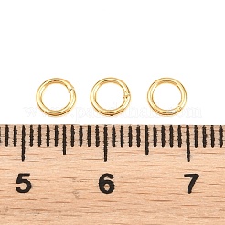 Brass Closed Jump Rings&nbsp;KK-D257-01G-03