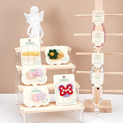 150Pcs 3 Styles Paper Hair Clip Display Cards&nbsp;CDIS-NB0001-37