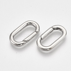 Non-Tarnish 304 Stainless Steel Spring Gate Rings&nbsp;STAS-S079-89