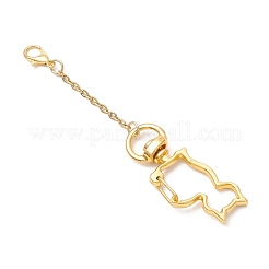 2Pcs 2 Colors Cat Alloy Swivel Lobster Clasps&nbsp;HJEW-JM03382
