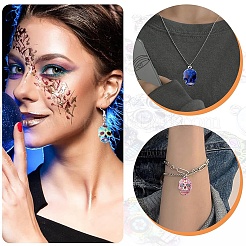 20Pcs 20 Colors Alloy Enamel Pendants&nbsp;FIND-YW0007-96