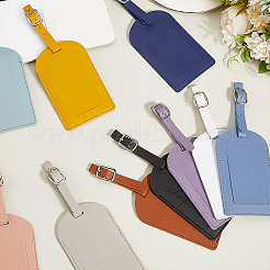 CutHollow 11Pcs 11 Colors PU Leather Luggage Tag&nbsp;OFST-CL0001-02