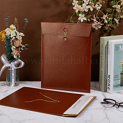 2Pcs A4 PU Leather Stationery Storage Pockets&nbsp;AJEW-BC0009-22B