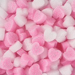 300Pcs Heart Shape Foam Balls&nbsp;AJEW-TA0003-20
