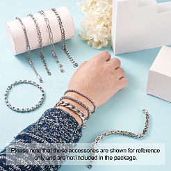 Unisex 304 Stainless Steel Chain Bracelets&nbsp;BJEW-TA0001-05P