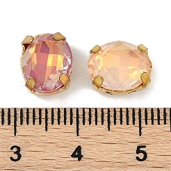 Brass Glass Rhinestone Sew on Rhinestones&nbsp;RGLA-B004-13A-G