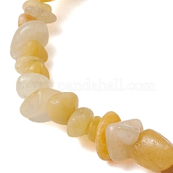 Natural Topaz Jade Chip Beaded Stretch Bracelets for Women Men&nbsp;BJEW-JB10665-04