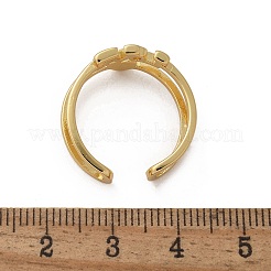 Brass Cuff Finger Rings&nbsp;RJEW-C120-09G