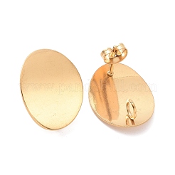 Ion Plating(IP) 304 Stainless Steel Stud Earring Findings&nbsp;LS-STAS-Q231-10G