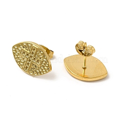 Ion Plating(IP) 304 Stainless Steel Stud Earrings Findings&nbsp;EJEW-I281-22G