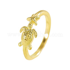 Brass Cuff Open Rings for Women&nbsp;WG48137-02