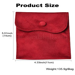 6Pcs 6 Colors Velvet Jewelry Pouches&nbsp;ABAG-CJ0001-04