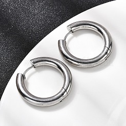 316F Stainless Steel Hoop Earrings&nbsp;EJEW-D341-01F-P