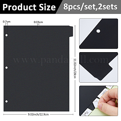 PP Plastic Notebook Index Divider Sheets&nbsp;AJEW-WH0609-113A