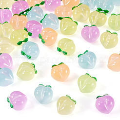 50Pcs 5 Colors Luminous Translucent Resin Decoden Cabochons&nbsp;RESI-TA0004-34