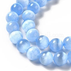 Natural Selenite Beads Strands&nbsp;G-P493-01E