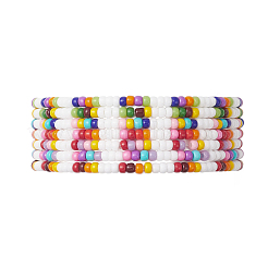 7Pcs Glass Seed Beads Stretch Bracelets for Women&nbsp;BJEW-MZ00278
