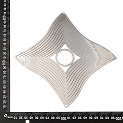 Rhombus 201 Stainless Steel Connector Charms/Links&nbsp;STAS-D386-02P