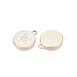Rack Plating Alloy Enamel Pendants&nbsp;ENAM-N070-01F-03G-01