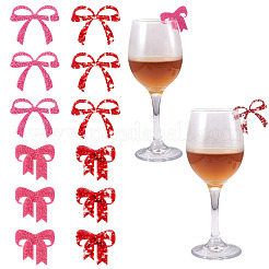 24Pcs 4 Colors Acrylic Wine Glass Charms&nbsp;AJEW-TA0002-87